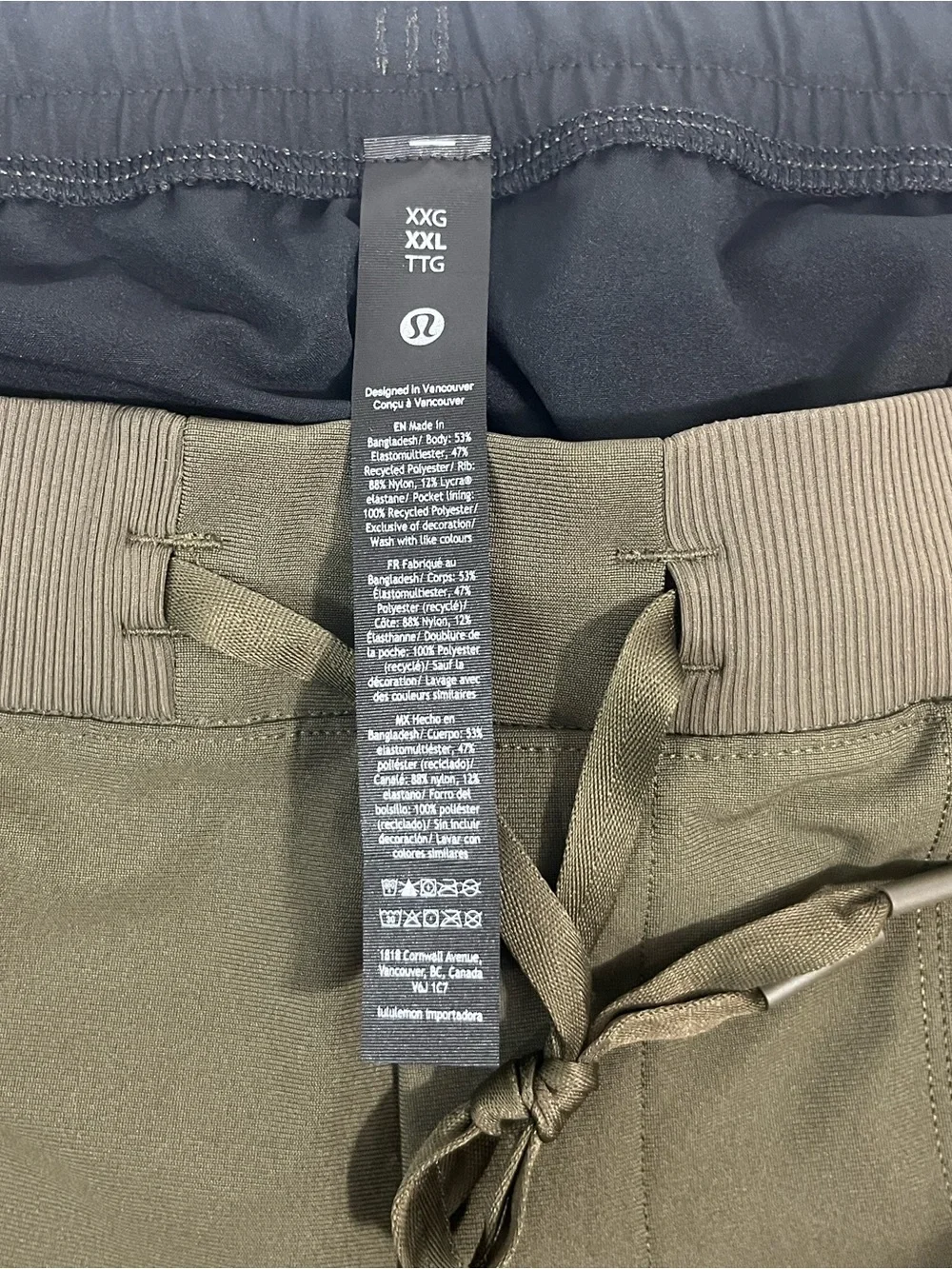 TALL Lululemon ABC Warpstreme Joggers Men XXLT 32” inseam Dk Olive LM5BKRT
